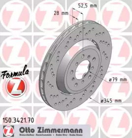 Тормозной диск (ZIMMERMANN: 150.3421.70)