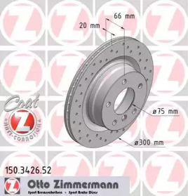 Тормозной диск (ZIMMERMANN: 150.3426.52)