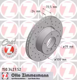 Тормозной диск (ZIMMERMANN: 150.3427.52)