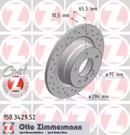 Тормозной диск (ZIMMERMANN: 150.3429.52)