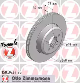 Тормозной диск (ZIMMERMANN: 150.3434.75)