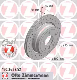 Тормозной диск (ZIMMERMANN: 150.3437.52)