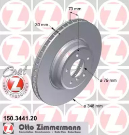 Тормозной диск (ZIMMERMANN: 150.3441.20)