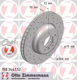 Тормозной диск (ZIMMERMANN: 150.3441.52)