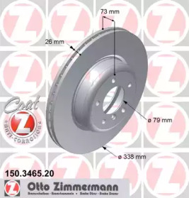 Тормозной диск (ZIMMERMANN: 150.3465.20)