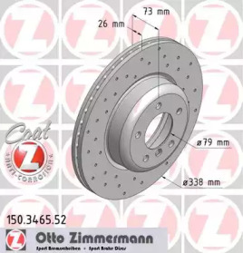 Тормозной диск (ZIMMERMANN: 150.3465.52)