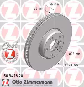 Тормозной диск (ZIMMERMANN: 150.3478.20)