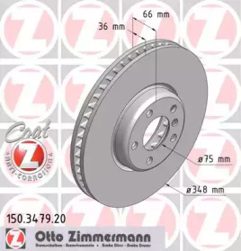 Тормозной диск (ZIMMERMANN: 150.3479.20)