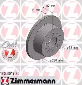 Тормозной диск (ZIMMERMANN: 180.3019.20)