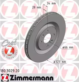 Тормозной диск (ZIMMERMANN: 180.3029.20)