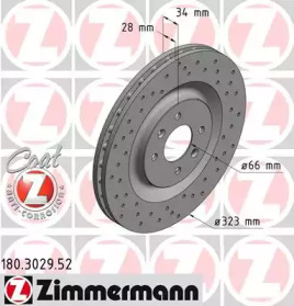 Тормозной диск (ZIMMERMANN: 180.3029.52)