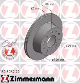 Тормозной диск (ZIMMERMANN: 180.3032.20)