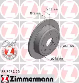 Тормозной диск (ZIMMERMANN: 185.3954.20)