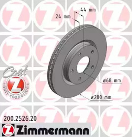 Тормозной диск (ZIMMERMANN: 200.2526.20)