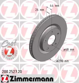 Тормозной диск (ZIMMERMANN: 200.2527.20)