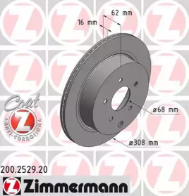 Тормозной диск (ZIMMERMANN: 200.2529.20)