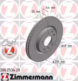 Тормозной диск (ZIMMERMANN: 200.2534.20)