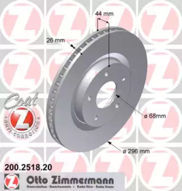 Тормозной диск (ZIMMERMANN: 200.2518.20)