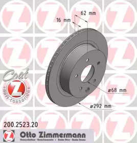 Тормозной диск (ZIMMERMANN: 200.2523.20)