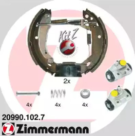 Комлект тормозных накладок (ZIMMERMANN: 20990.102.7)