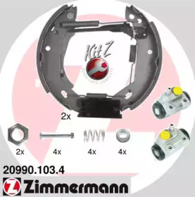 Комлект тормозных накладок (ZIMMERMANN: 20990.103.4)