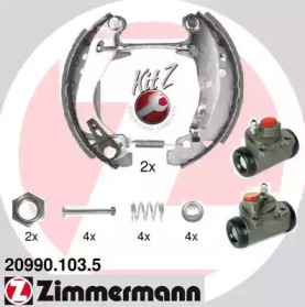 Комлект тормозных накладок (ZIMMERMANN: 20990.103.5)