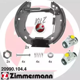 Комлект тормозных накладок (ZIMMERMANN: 20990.104.4)