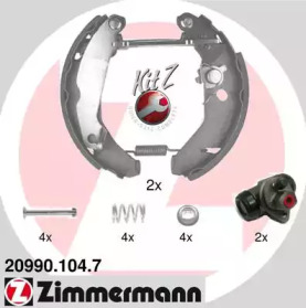 Комлект тормозных накладок (ZIMMERMANN: 20990.104.7)