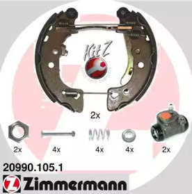 Комлект тормозных накладок (ZIMMERMANN: 20990.105.1)