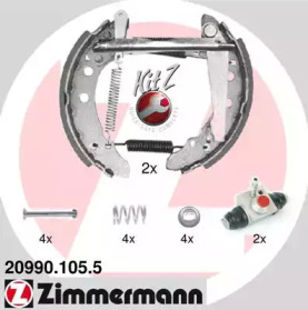 Комлект тормозных накладок (ZIMMERMANN: 20990.105.5)