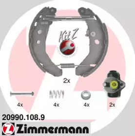 Комлект тормозных накладок (ZIMMERMANN: 20990.108.9)