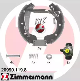 Комлект тормозных накладок (ZIMMERMANN: 20990.119.8)