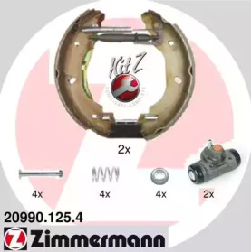 Комлект тормозных накладок (ZIMMERMANN: 20990.125.4)