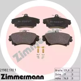 Комплект тормозных колодок (ZIMMERMANN: 21982.170.1)