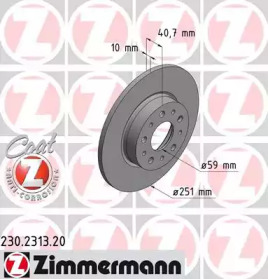 Тормозной диск (ZIMMERMANN: 230.2313.20)