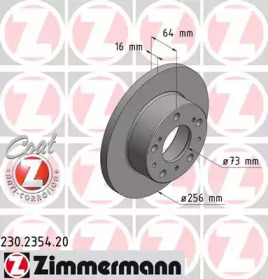 Тормозной диск (ZIMMERMANN: 230.2354.20)