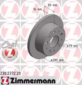 Тормозной диск (ZIMMERMANN: 230.2372.20)