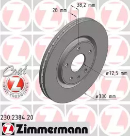 Тормозной диск (ZIMMERMANN: 230.2384.20)