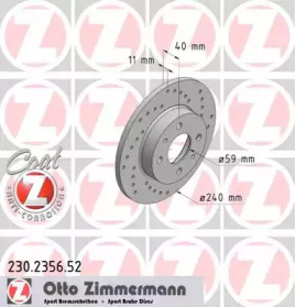 Тормозной диск (ZIMMERMANN: 230.2356.52)