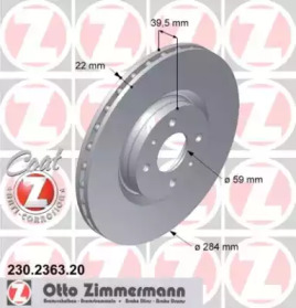 Тормозной диск (ZIMMERMANN: 230.2363.20)