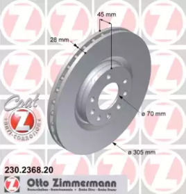 Тормозной диск (ZIMMERMANN: 230.2368.20)