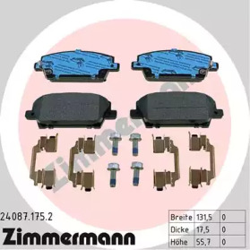 Комплект тормозных колодок (ZIMMERMANN: 24087.175.2)