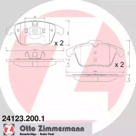 Комплект тормозных колодок (ZIMMERMANN: 24123.200.1)