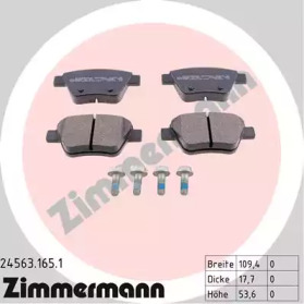 Комплект тормозных колодок (ZIMMERMANN: 24563.165.1)