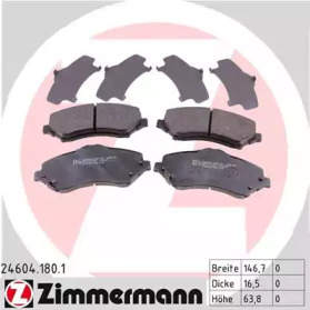 Комплект тормозных колодок (ZIMMERMANN: 24604.180.1)