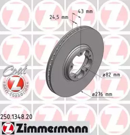 Тормозной диск (ZIMMERMANN: 250.1348.20)