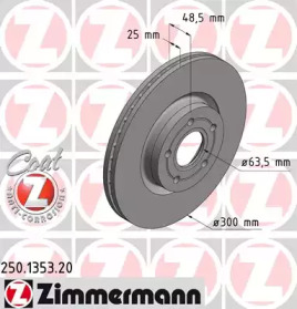 Тормозной диск (ZIMMERMANN: 250.1353.20)