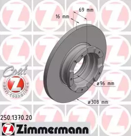 Тормозной диск (ZIMMERMANN: 250.1370.20)