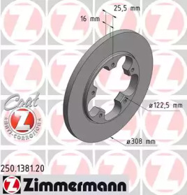 Тормозной диск (ZIMMERMANN: 250.1381.20)