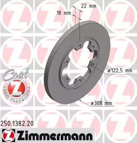 Тормозной диск (ZIMMERMANN: 250.1382.20)